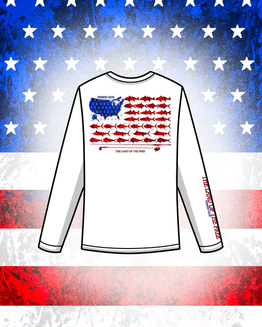 The Land of the Free! Fishing Shirt